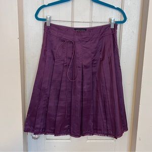 Banana Republic 100% silk skirt, eggplant/aubergine purple, size 2